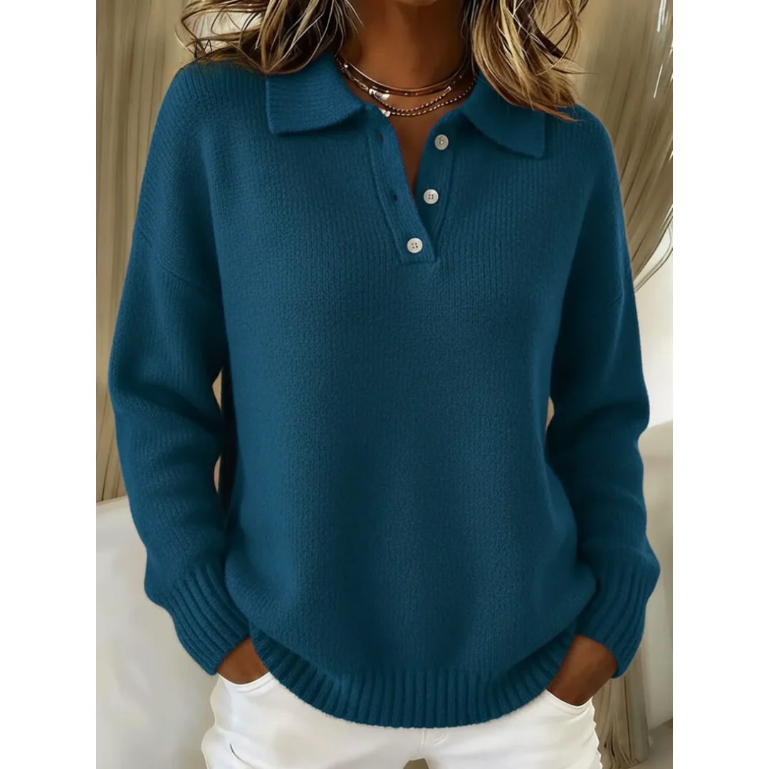 Anna | Soft Polo Sweater