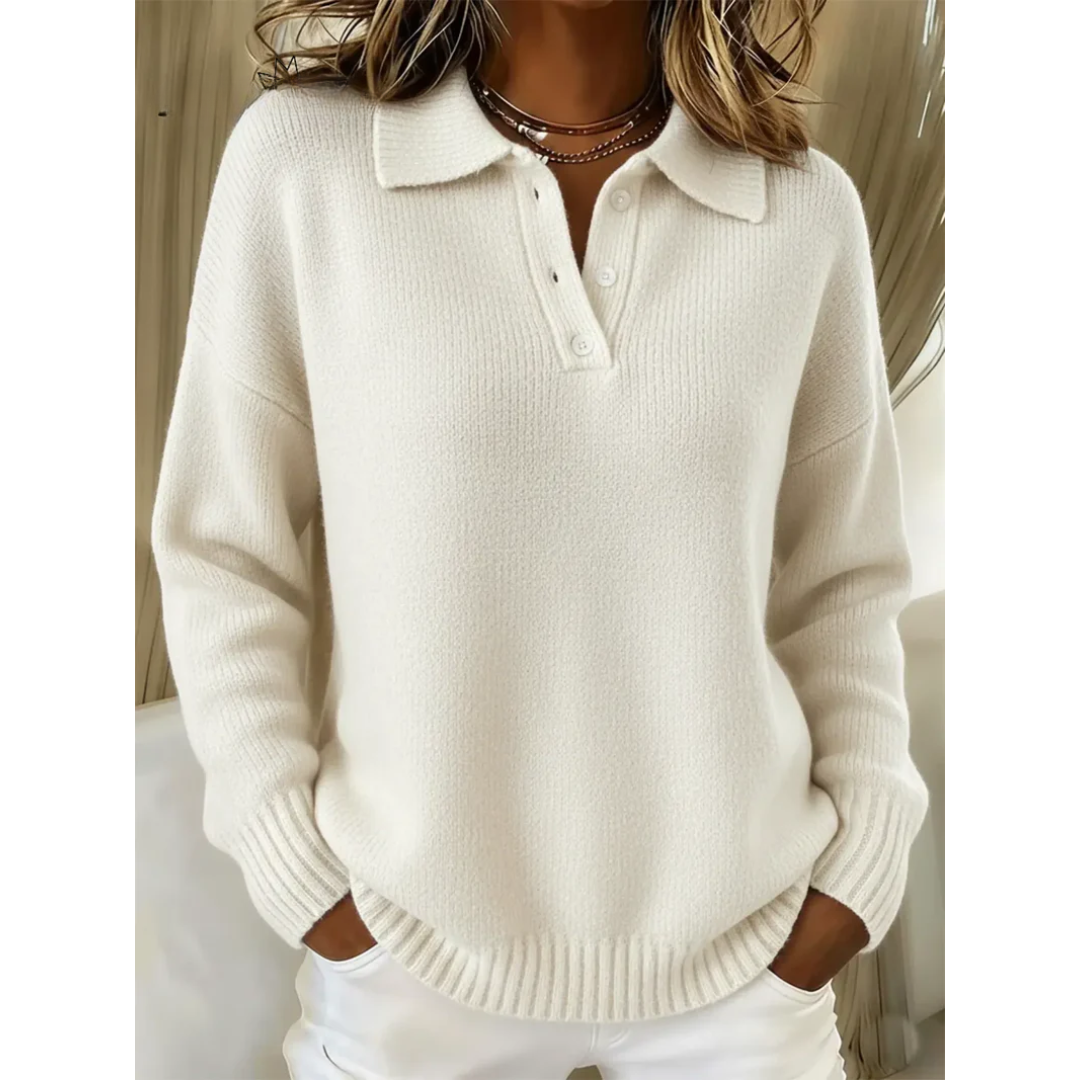 Anna | Soft Polo Sweater