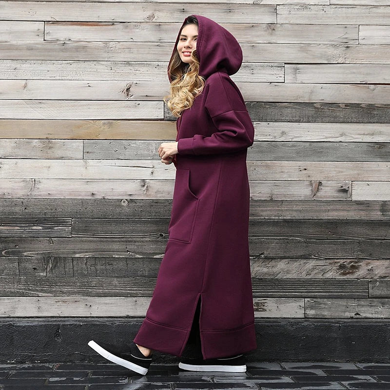 Avery | Cozy Long Hoodie Dress