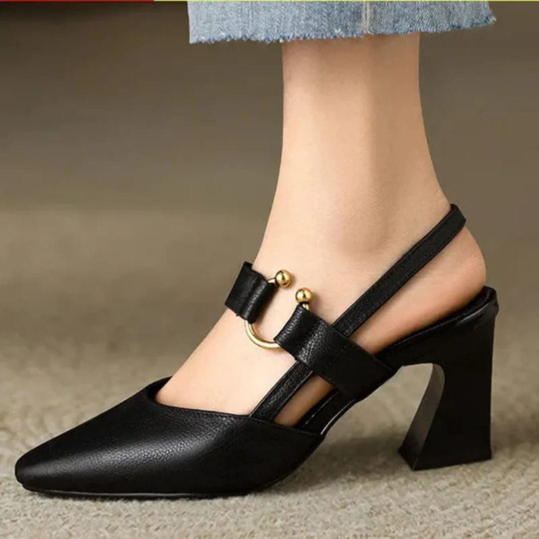 Margot | Sophisticated Retro Block Heel Pumps