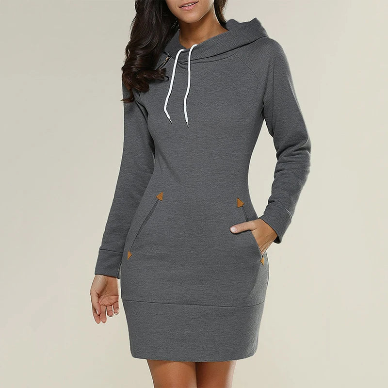 Ashley | Women's Hoodie Dress with Pockets