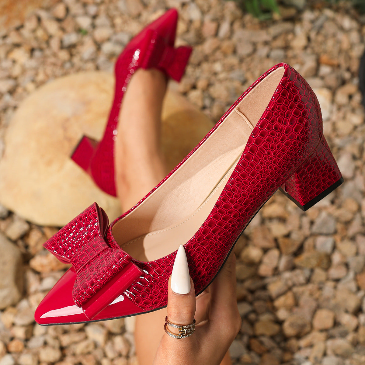 Alexia | Elegant Block Heel Shoes