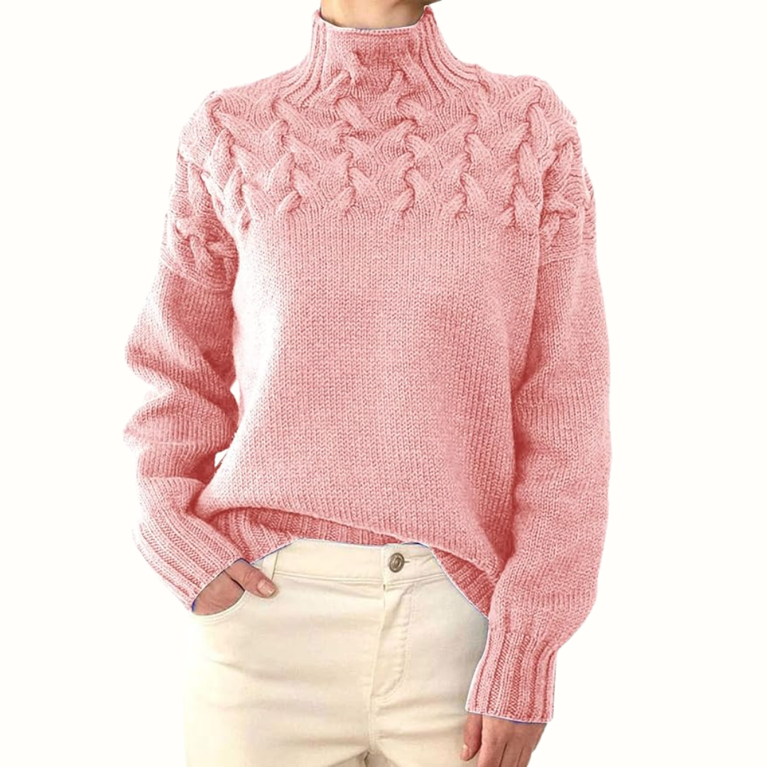 Elena | Warm Knitted Turtleneck Pullover