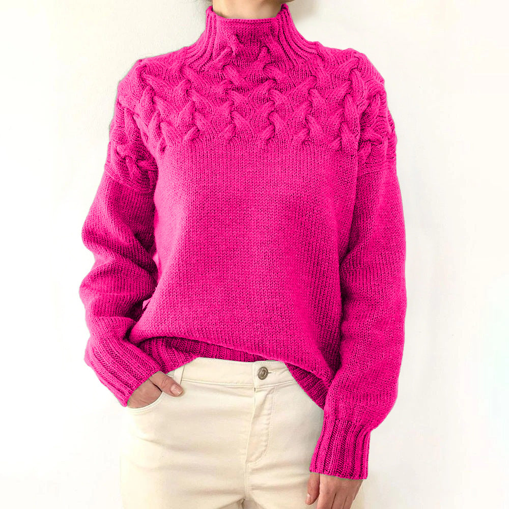 Elena | Warm Knitted Turtleneck Pullover