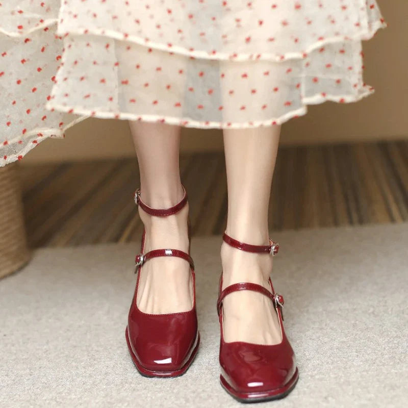 Scarlett&Claire™| Elegant Ankle-Strap Pumps