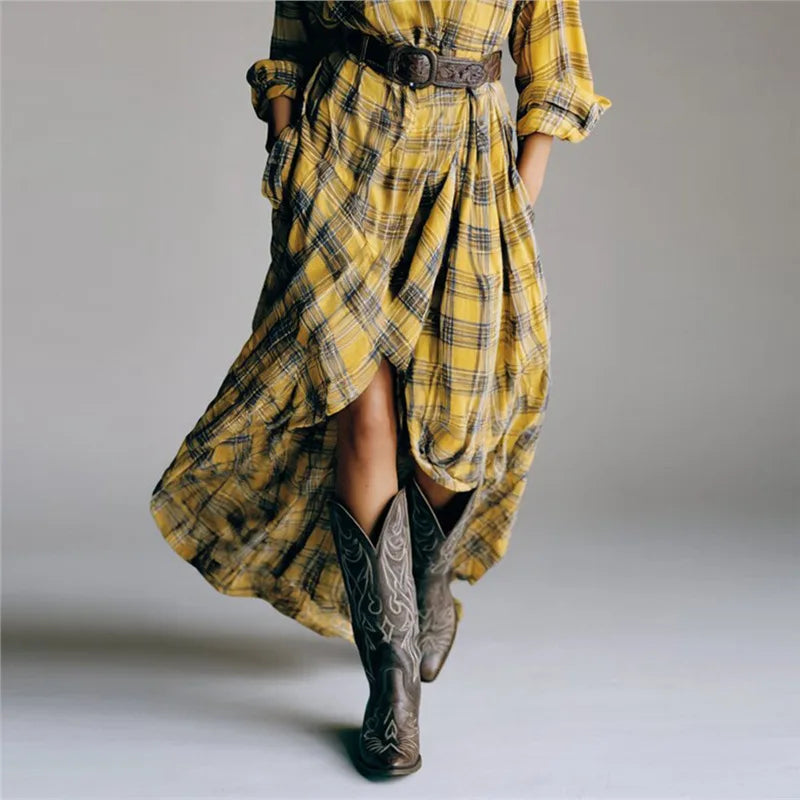 Evelyn | Classic Elegant Shirt Dress With Belt
