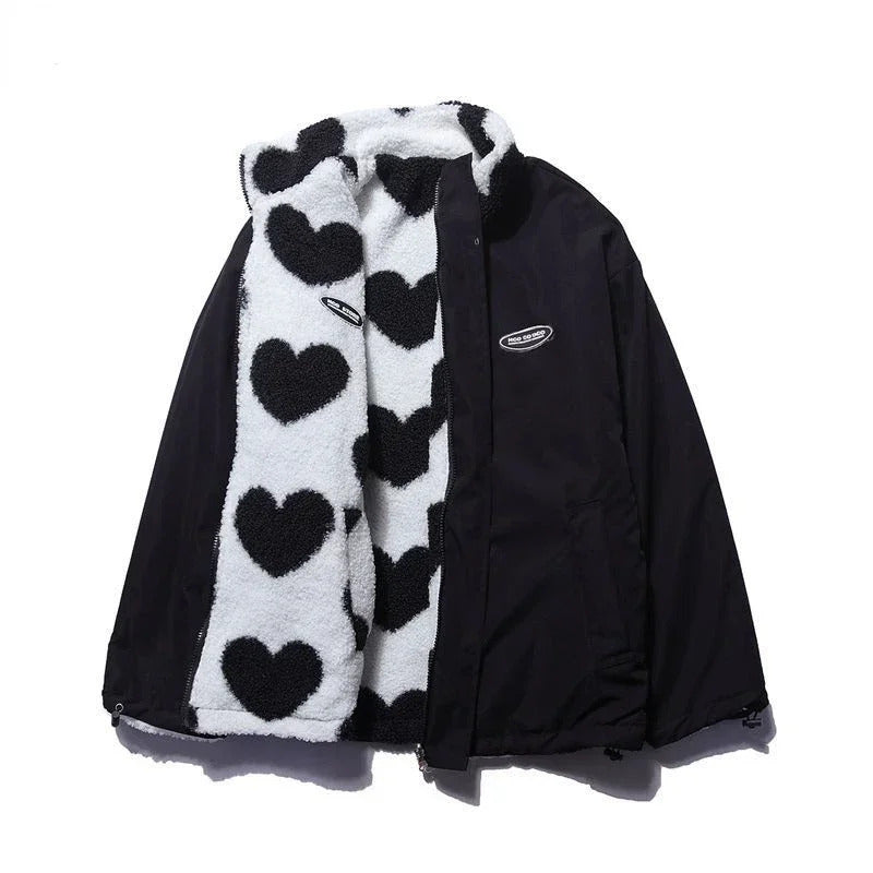 Linda™ | Reversible Heart-Pattern Jacket