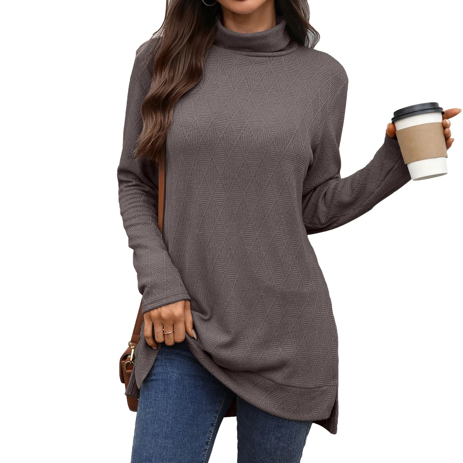 Ingrid™ | Casual Long Sleeve Turtleneck Top