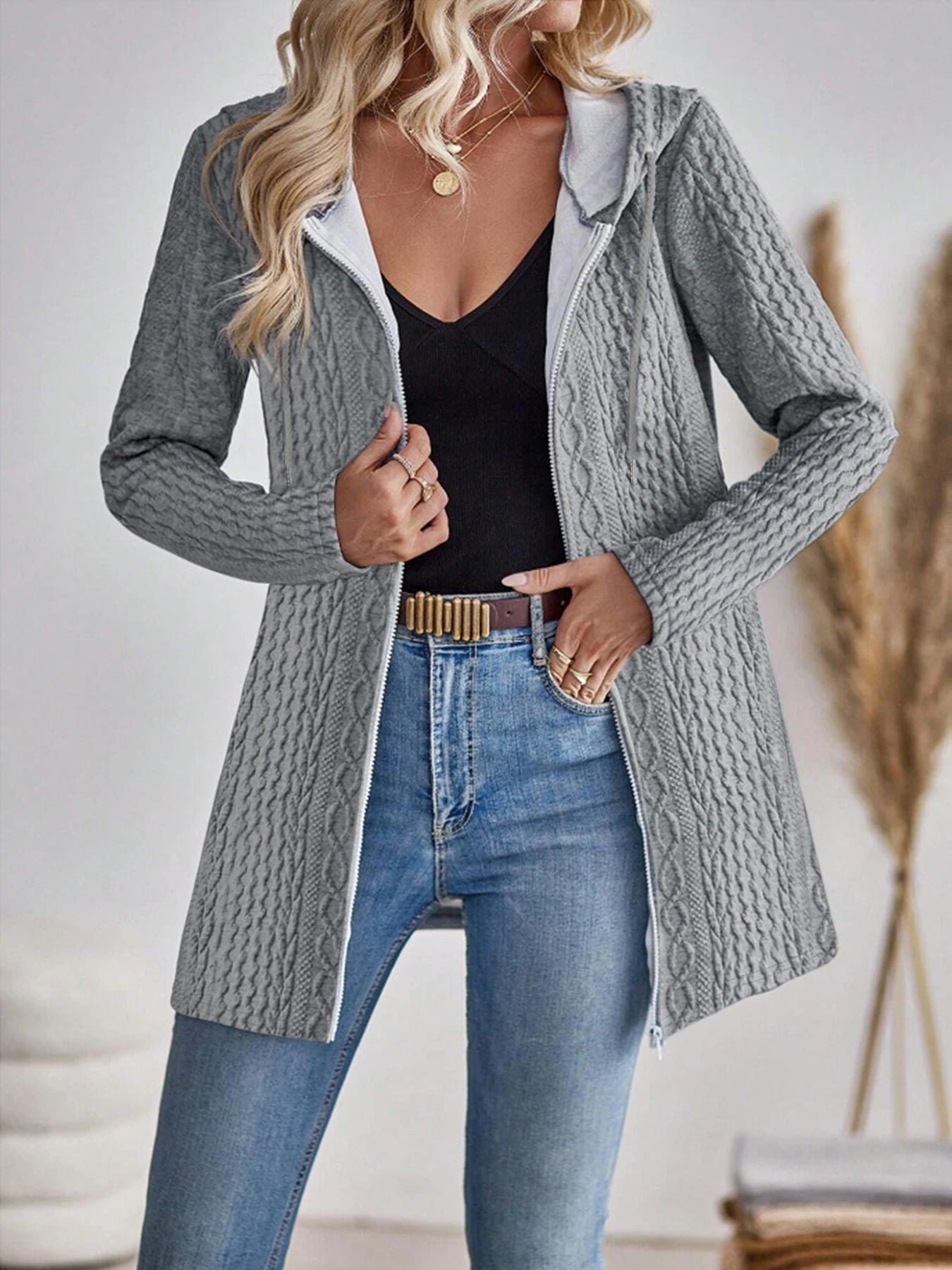 Emma | Elegant Hooded Zipper