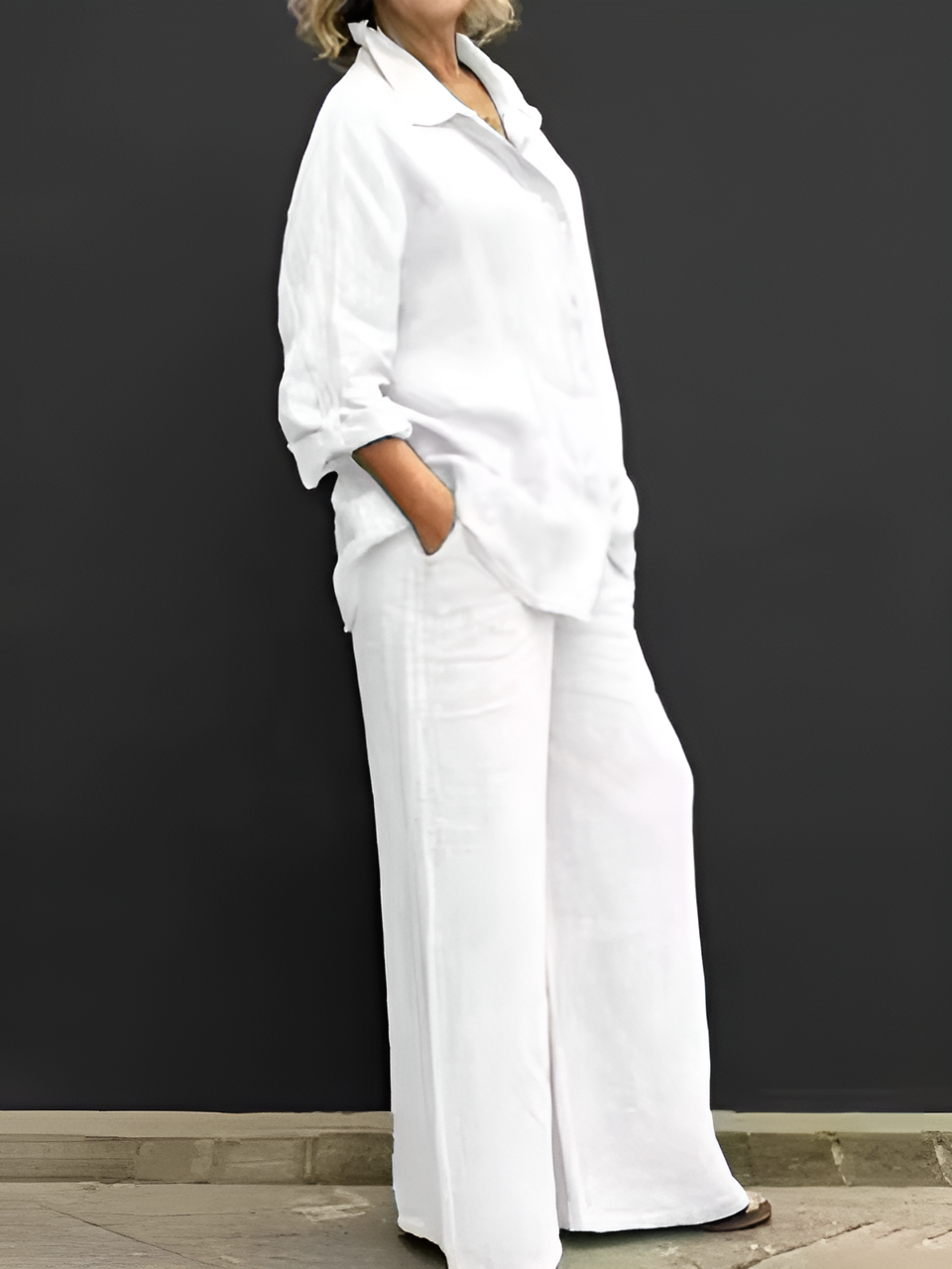 Larah  | Linen Shirt Suit