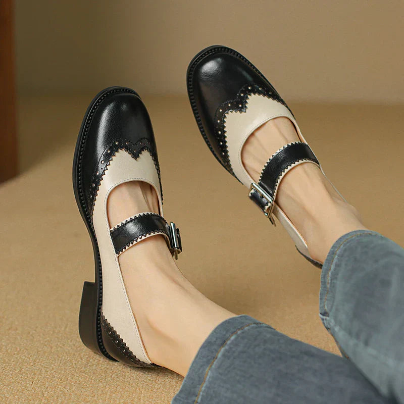 Scarlett&Claire™| Miana Leather Mary Janes