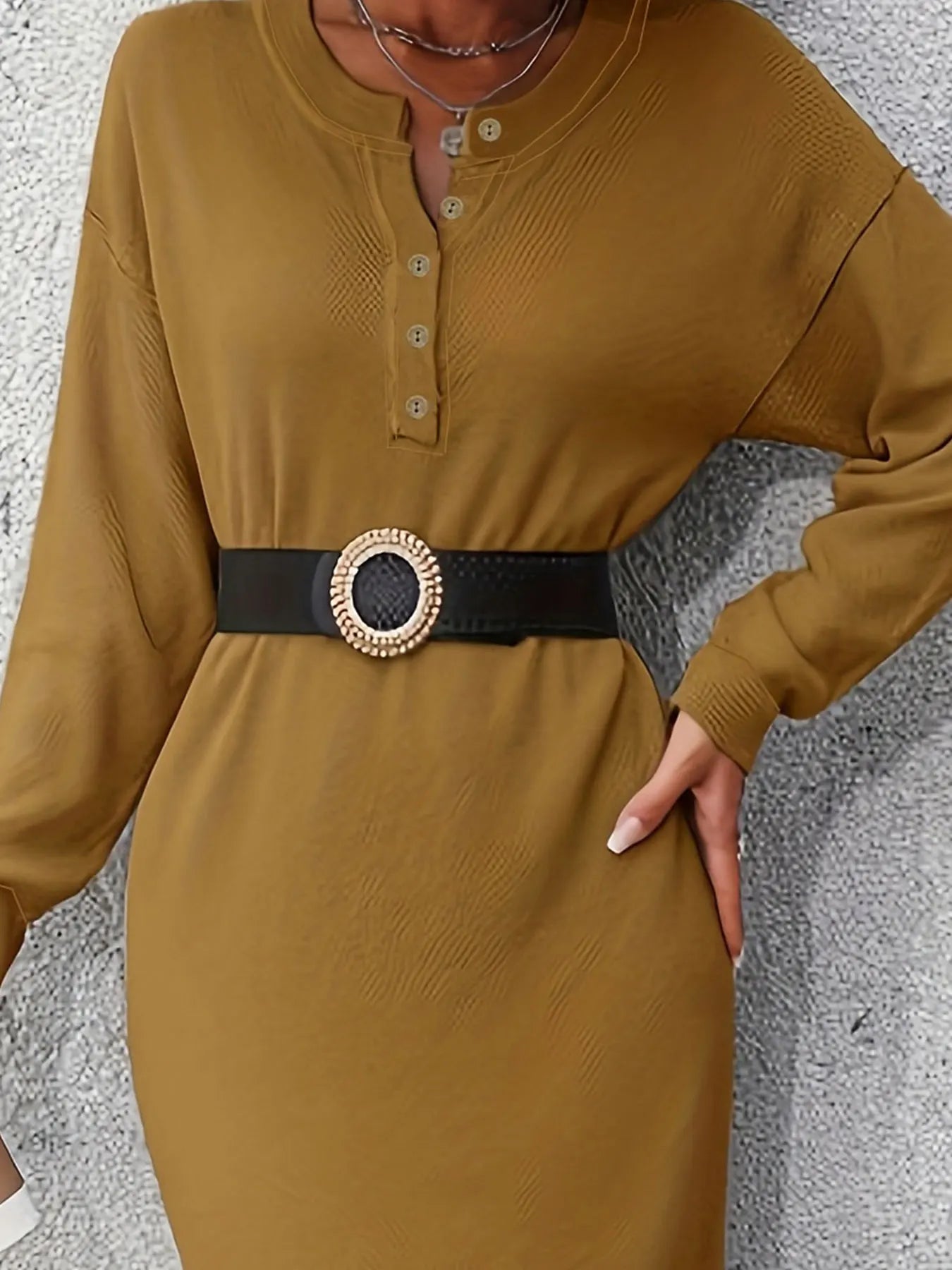 Eveline | Classic Dress With Buttons and Belt