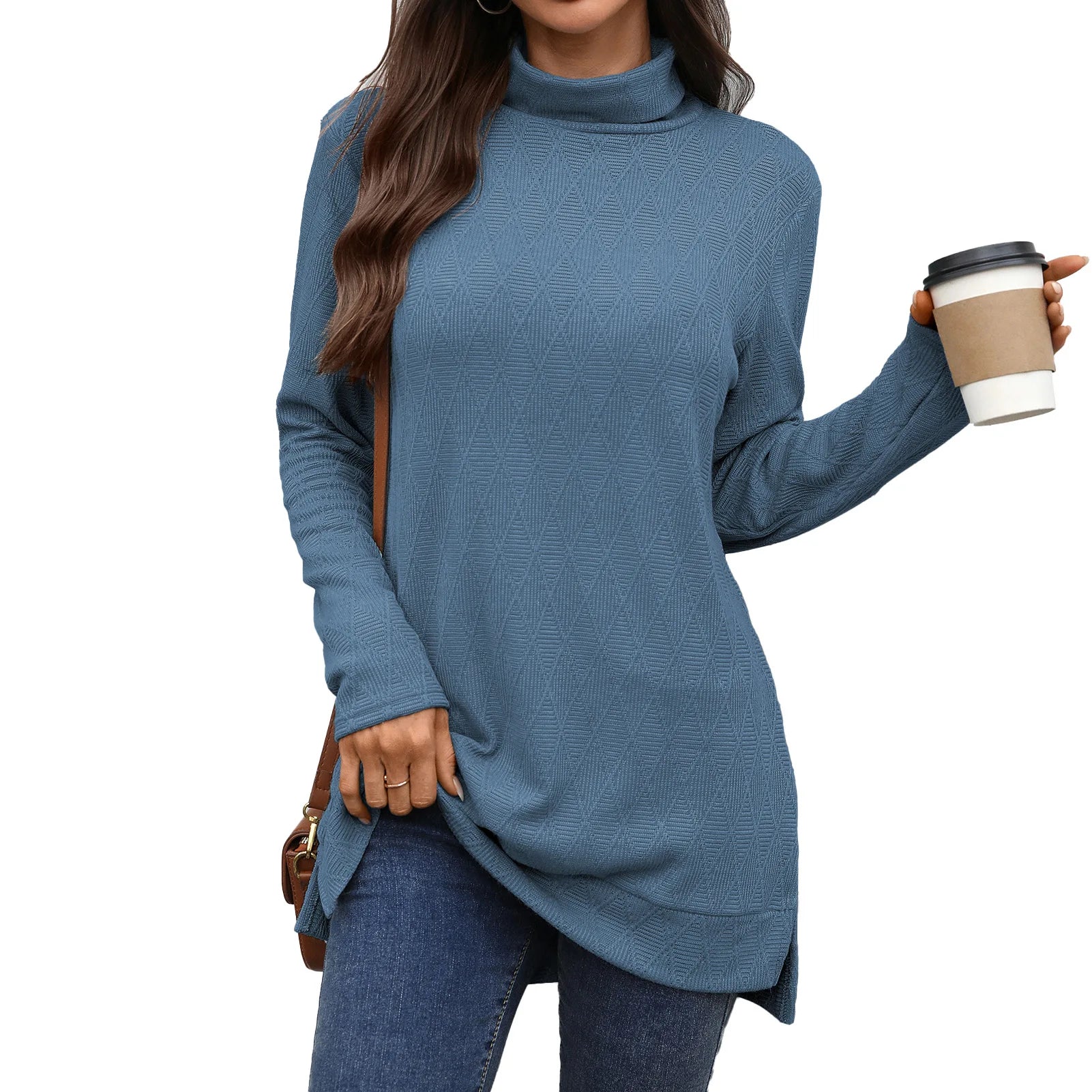 Ingrid™ | Casual Long Sleeve Turtleneck Top