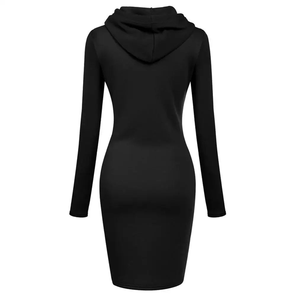 Talia | Cozy Long Sleeve Hoodie Dress