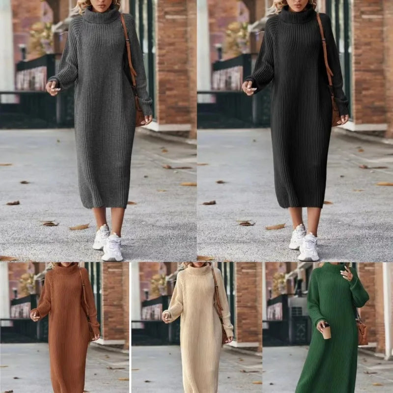 Nora | Classic Turtleneck Knit Dress