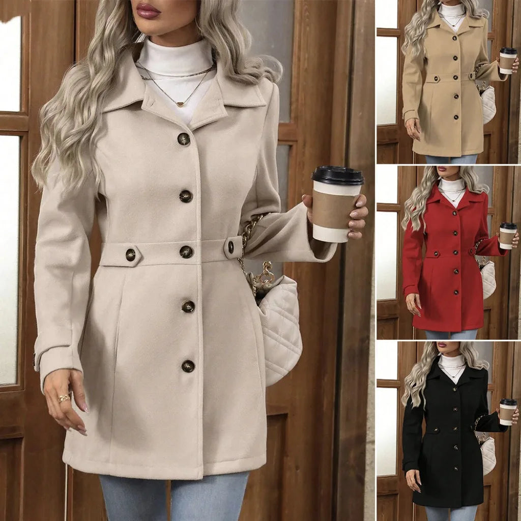 Emma | Women’s Wool Blend Long Coat