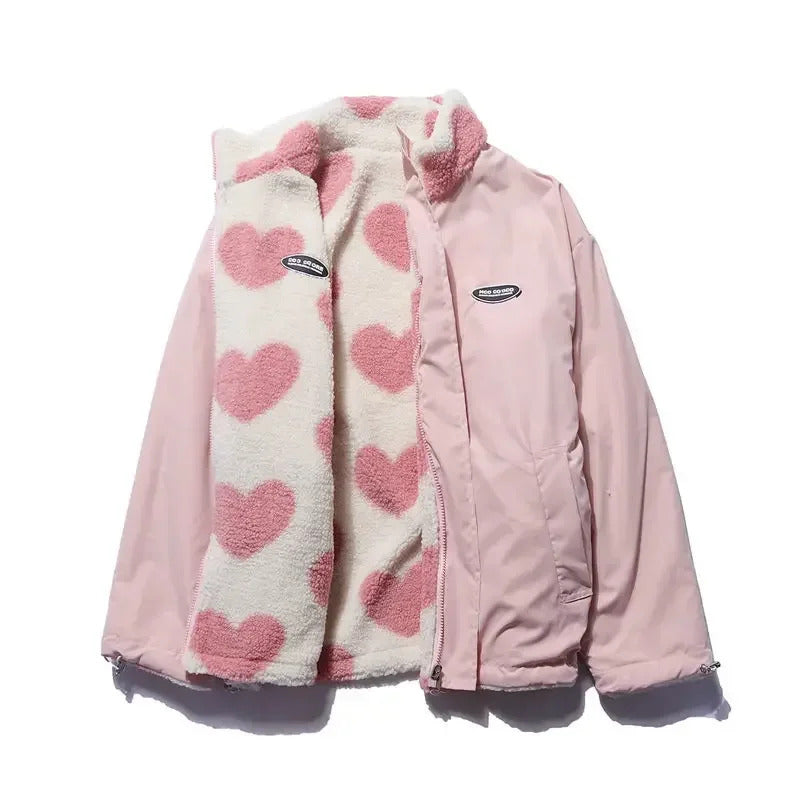 Linda™ | Reversible Heart-Pattern Jacket