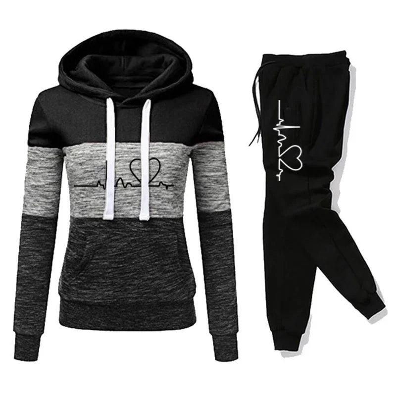 Sophia | Heartbeat Hoodie & Jogger Set