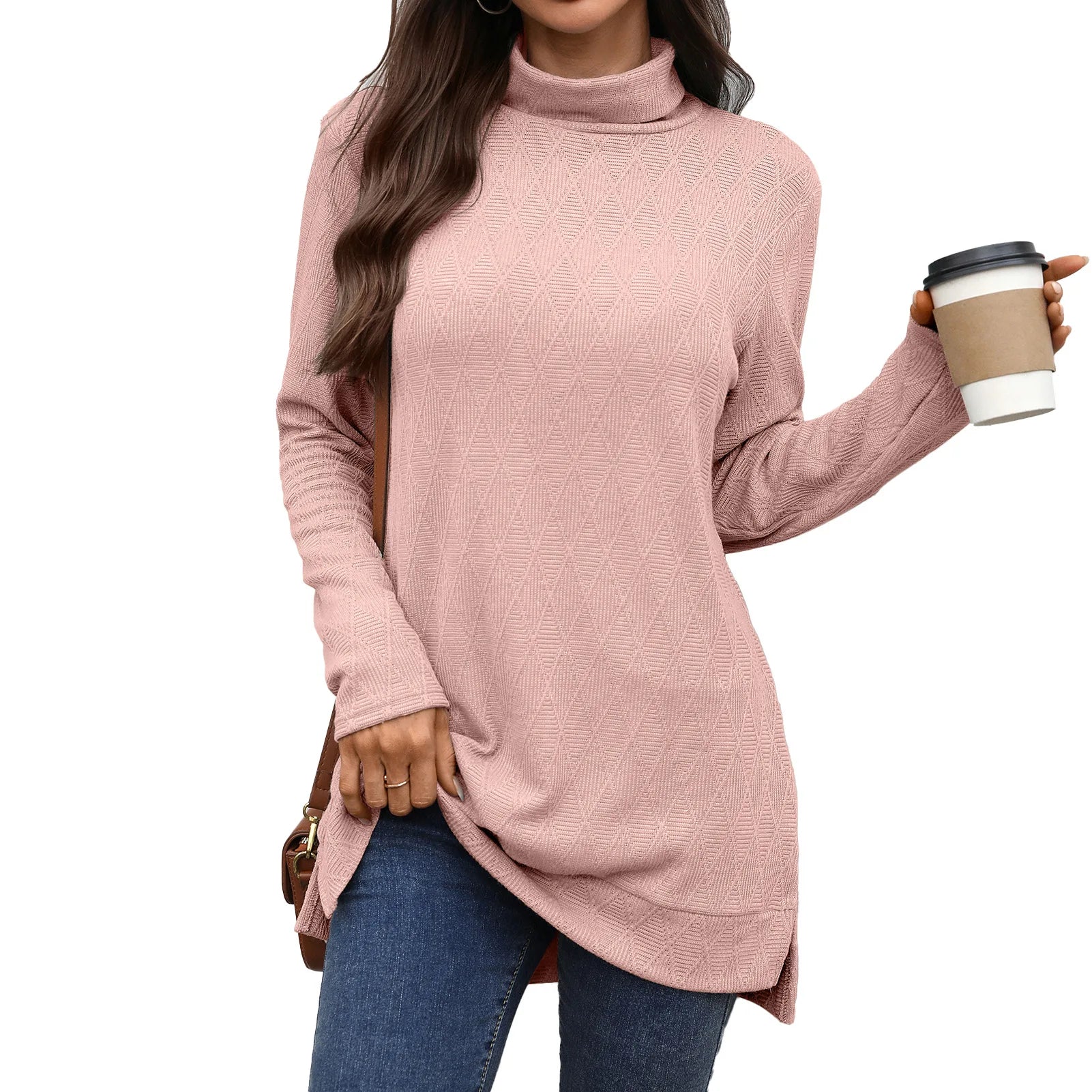 Ingrid™ | Casual Long Sleeve Turtleneck Top