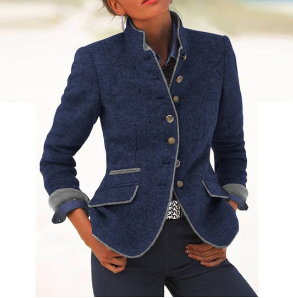 Cameron | Elegant High Collar Cardigan