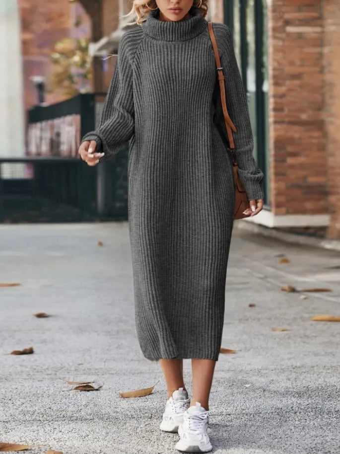 Nora | Classic Turtleneck Knit Dress