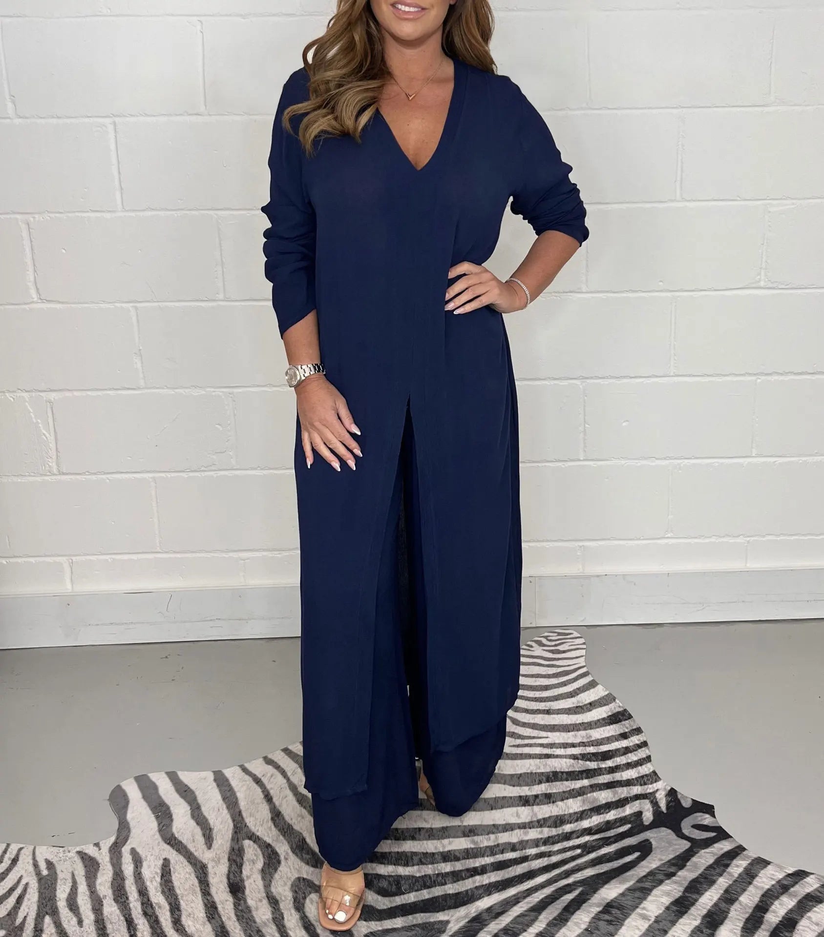 Isabella | Stylish Long Top & Pants Set