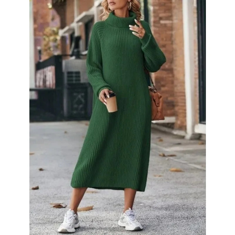 Nora | Classic Turtleneck Knit Dress