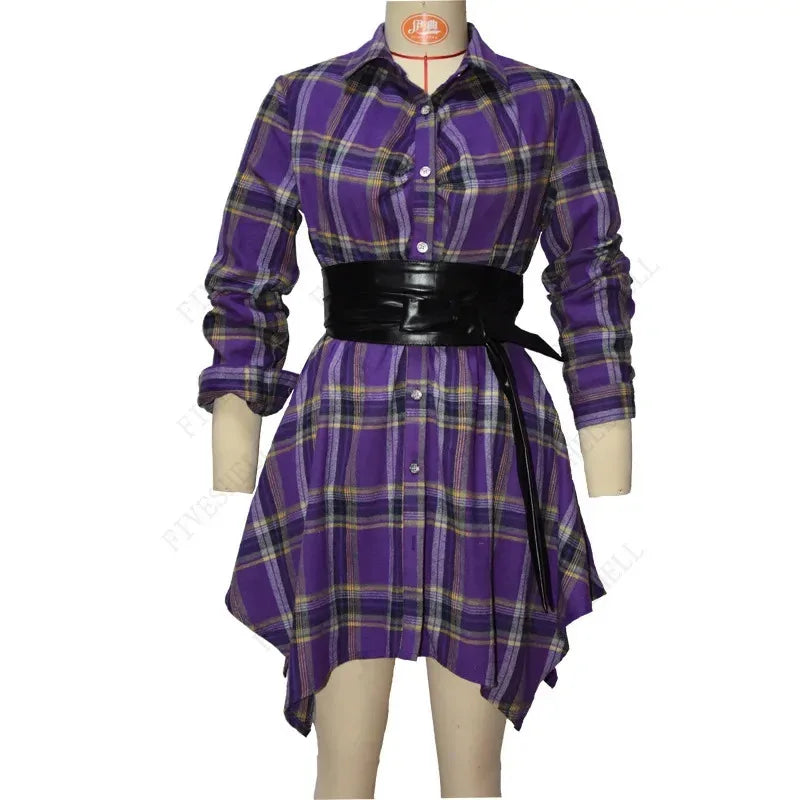Margaret | Classic Elegant Shirt Dress With Waist Tie