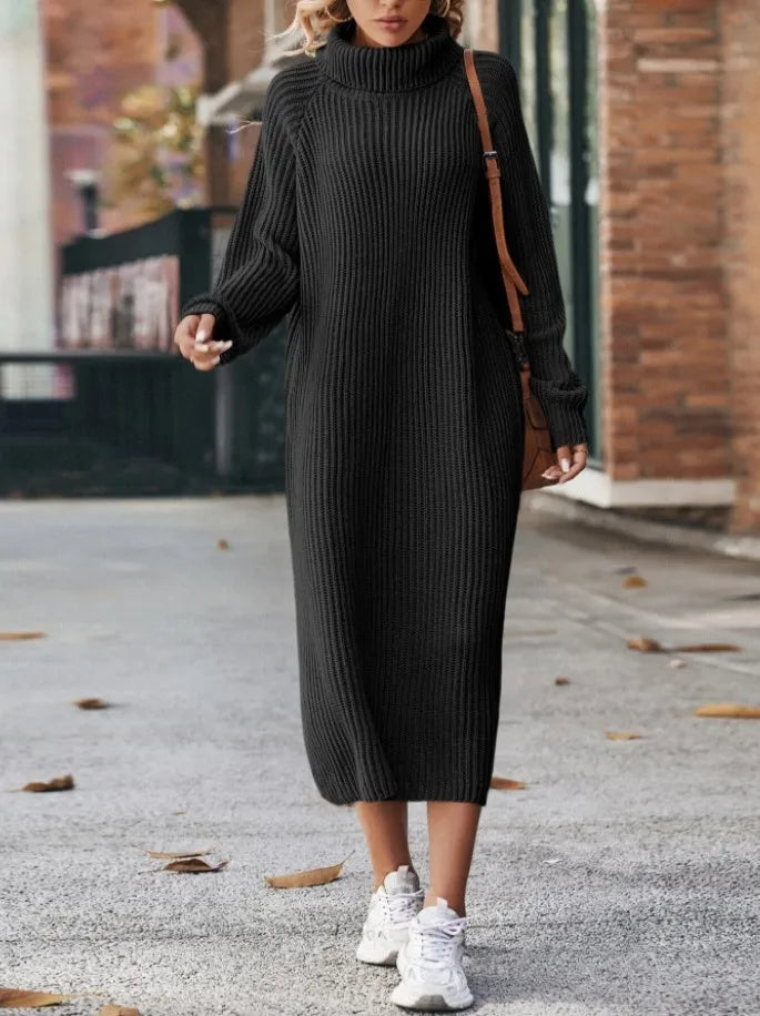Nora | Classic Turtleneck Knit Dress