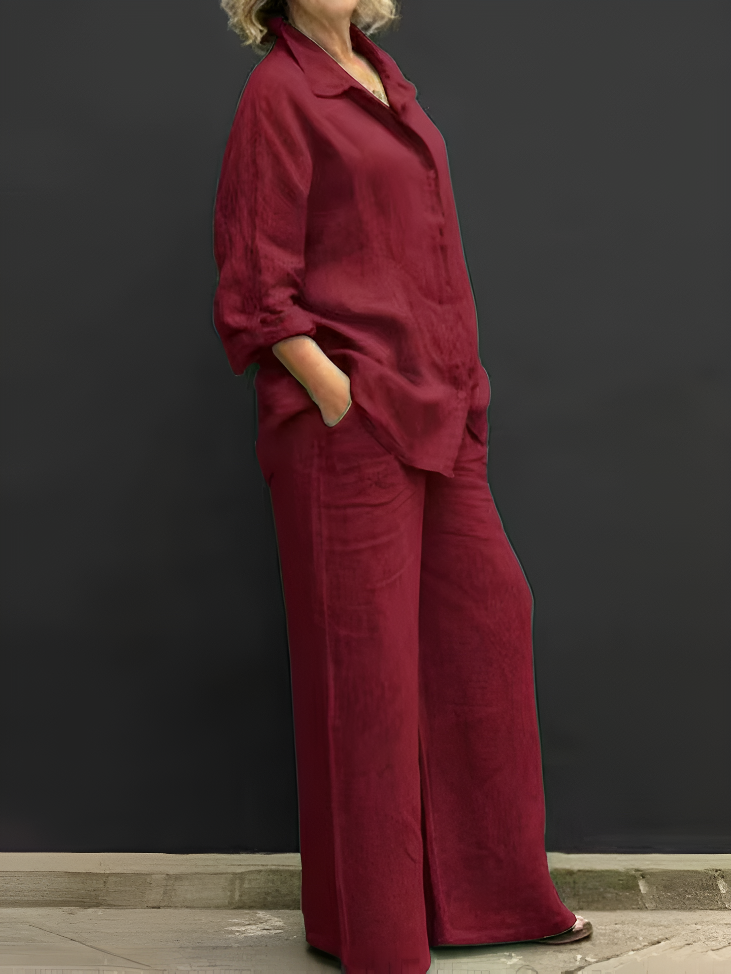 Larah  | Linen Shirt Suit