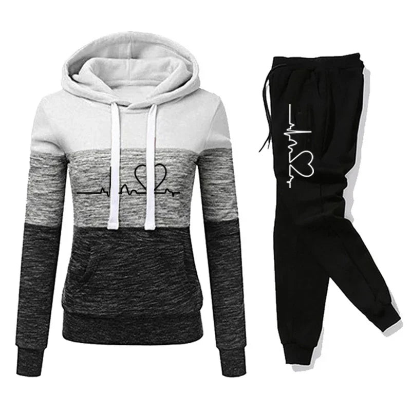 Sophia | Heartbeat Hoodie & Jogger Set
