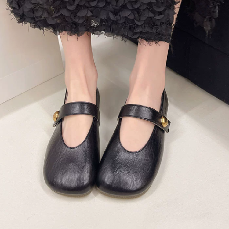 Scarlett&Claire™| Irene Leather Mary Janes