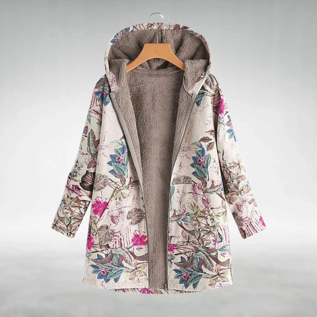 Fleural™ | Stylish Fleece Jacket with Floral Pattern