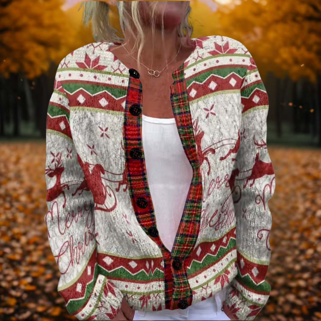 Kathie | Reindeer Cardigan