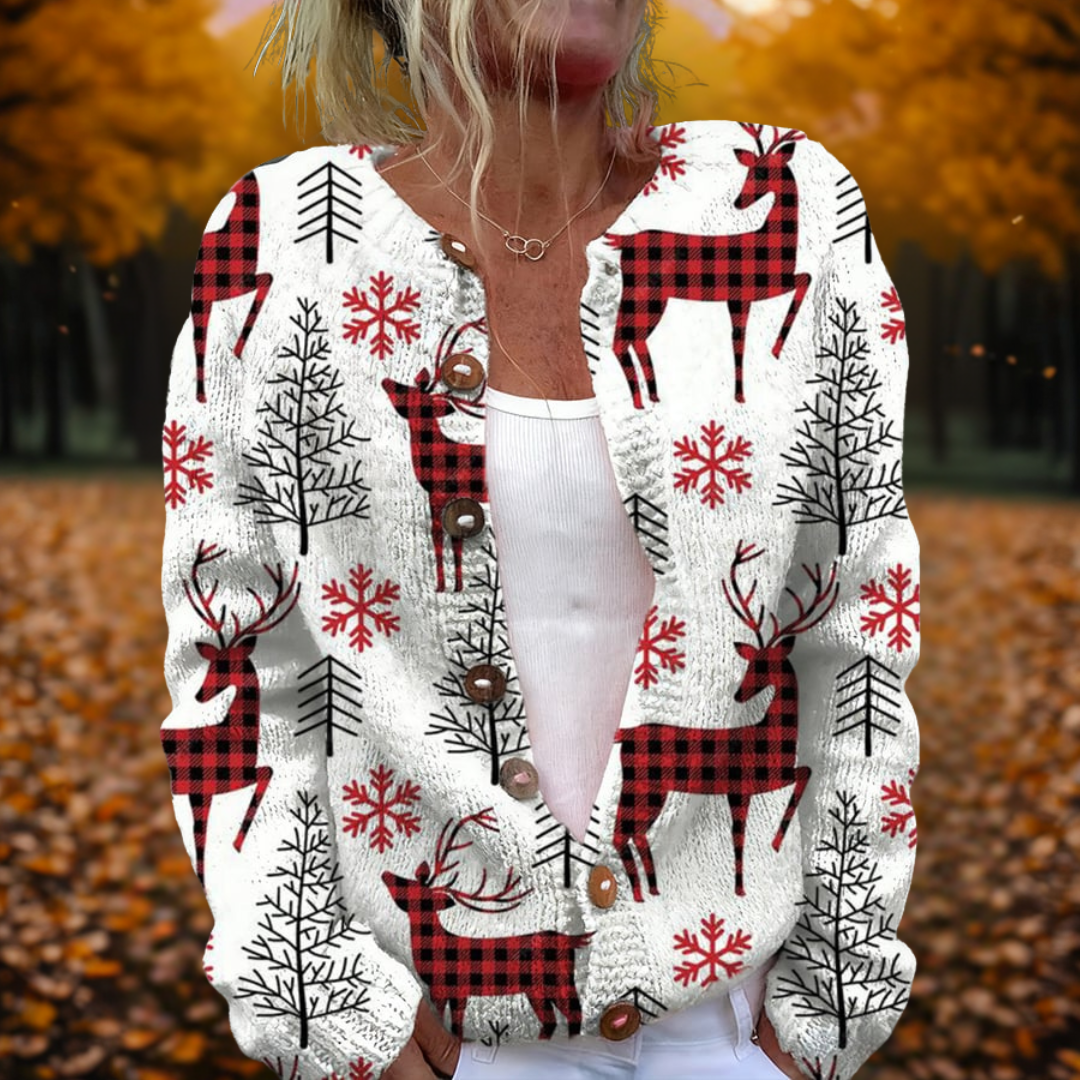 Diane | Reindeer Cardigan