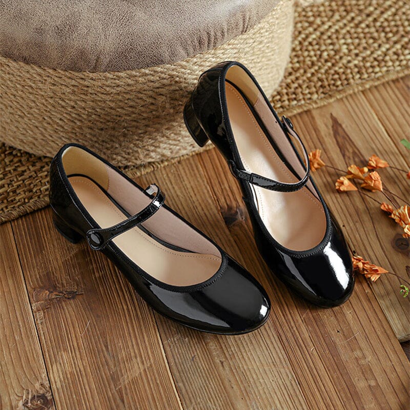 Scarlett&Claire™| Livy Leather Mary Janes