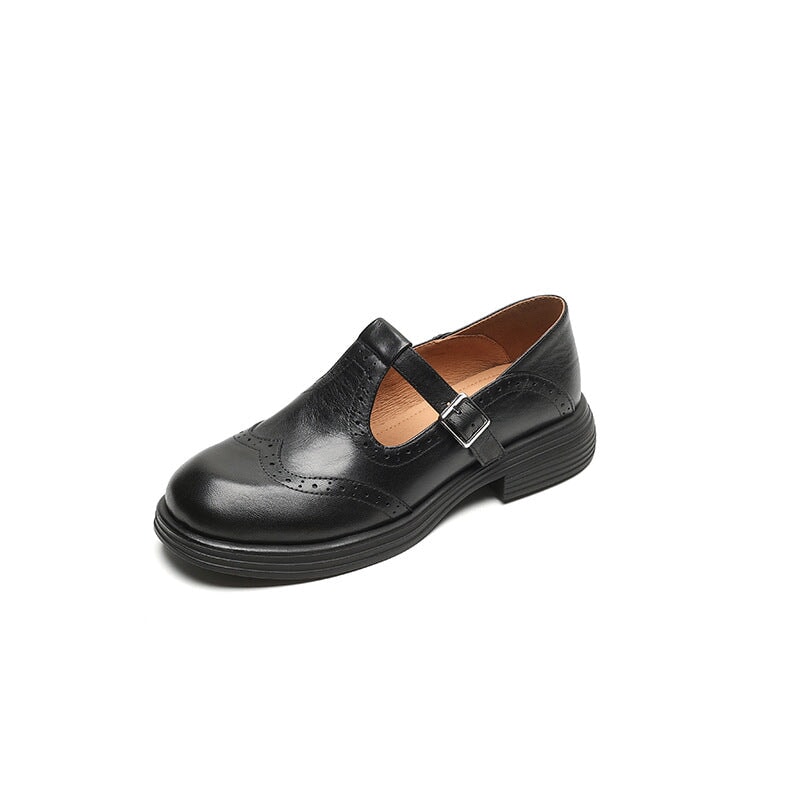 Scarlett&Claire™| Risla Leather Mary Janes