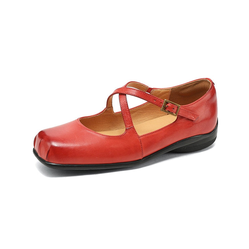 Scarlett&Claire™| Edith Leather Mary Janes