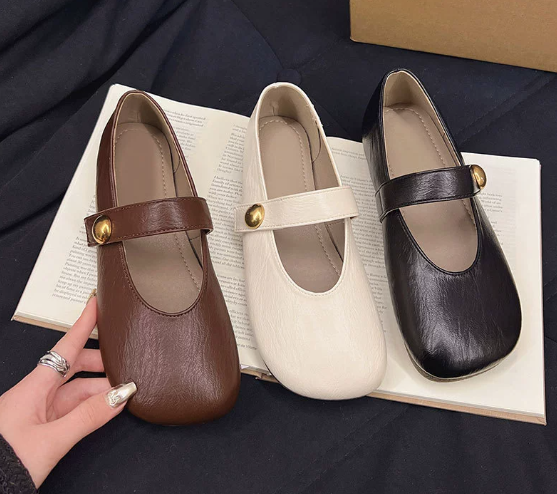 Scarlett&Claire™| Irene Leather Mary Janes