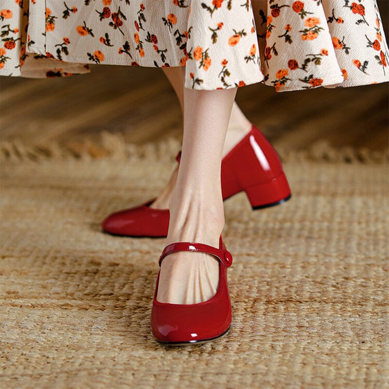 Scarlett&Claire™| Livy Leather Mary Janes