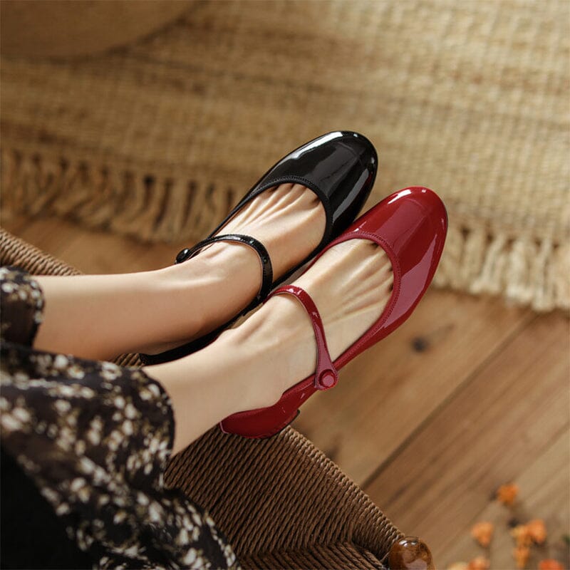 Scarlett&Claire™| Livy Leather Mary Janes