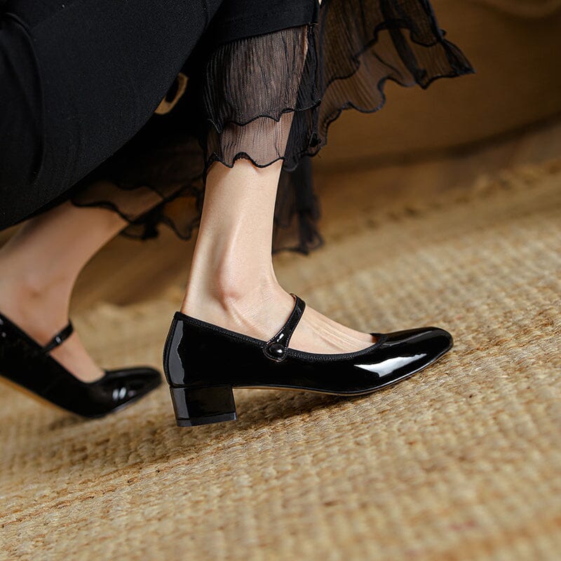 Scarlett&Claire™| Livy Leather Mary Janes