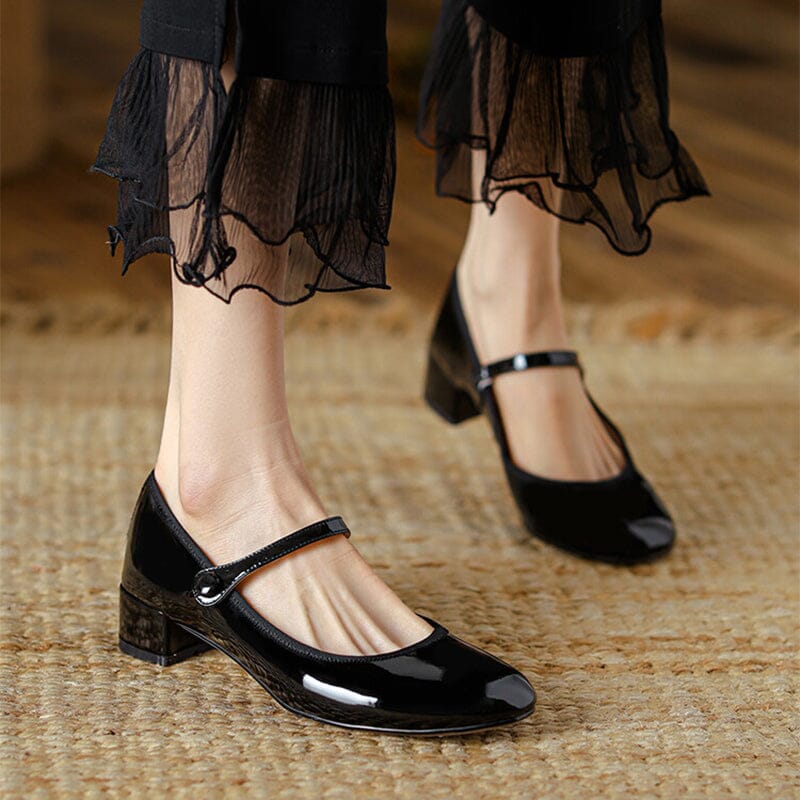 Scarlett&Claire™| Livy Leather Mary Janes
