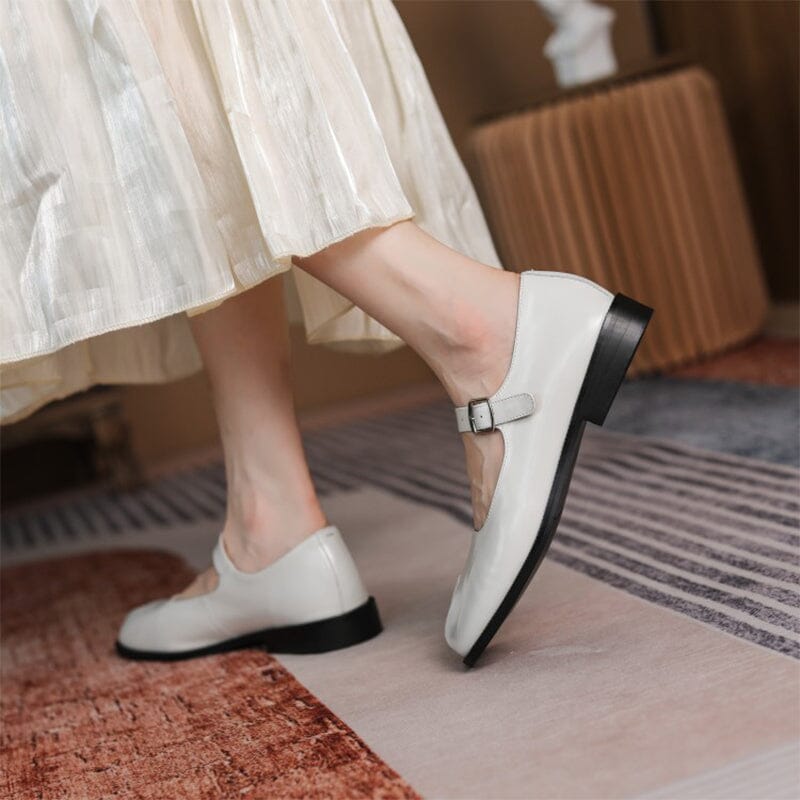 Scarlett&Claire™| Martha Leather Mary Janes